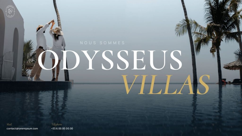 Page de garde présentation commerciale PowerPoint Odysseus