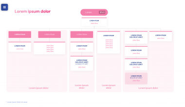 Exemple Organigramme PowerPoint service marketing