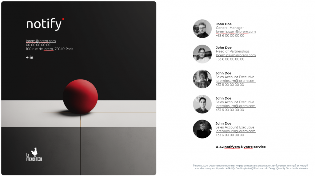 Exemple slide de conclusion PowerPoint Notify