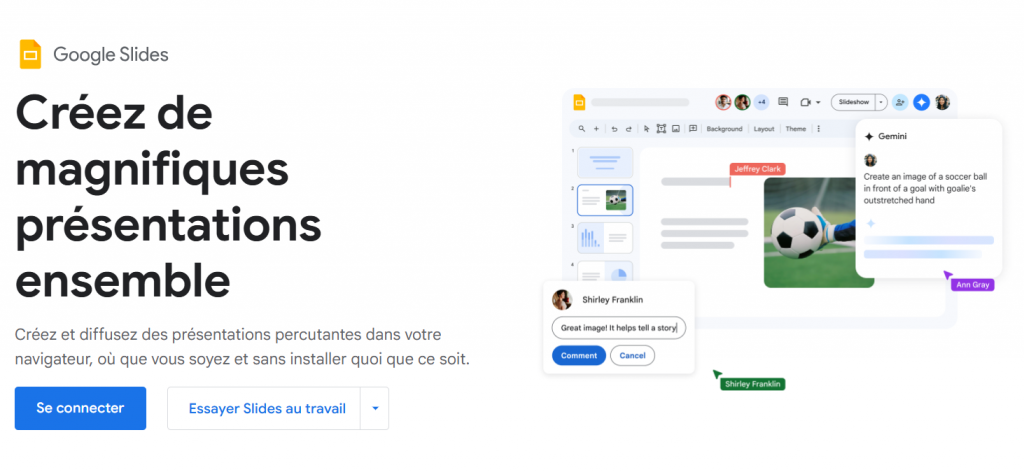 Alternative à PowerPoint - Google Slides