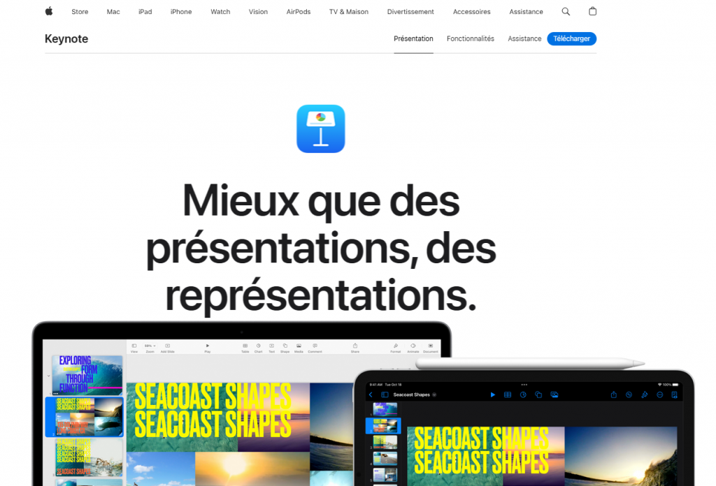Alternative à PowerPoint - Keynote