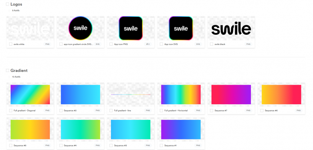 Exemple charte graphique Swile